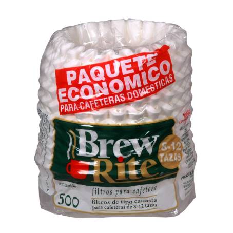 Filtros para Café Brew Rite para Cafeteras Domésticas 500 pzas a precio de  socio | Sam's Club en línea