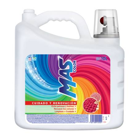 Detergente Líquido MAS Color 10 l a precio de socio | Sam's Club en línea