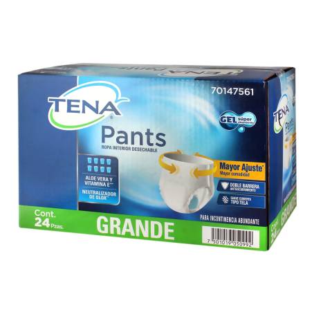 Ropa Interior Desechable Tena Pants Grande 24 pzas a precio de socio | Sam's  Club en línea