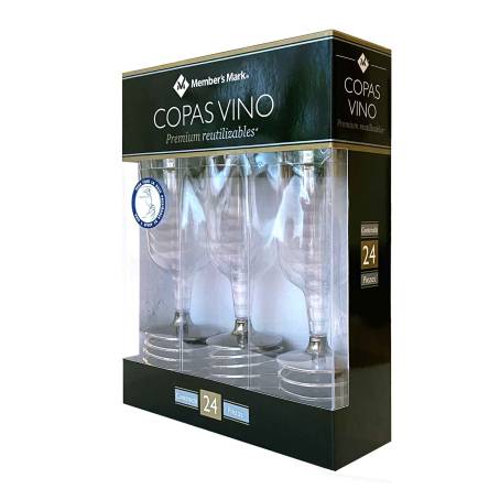 Copas de Vino Member's Mark Reutilizables 24 pzas a precio de
