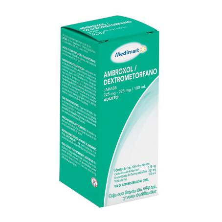 Ambroxol Dextrometorfano Medimart 225 mg 225 mg / 100 mL Jarabe Adulto 150  ml | Sam's Club
