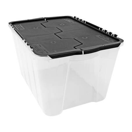 Caja de Plástico con Tapa GSC Tipo Flip Top a precio de socio