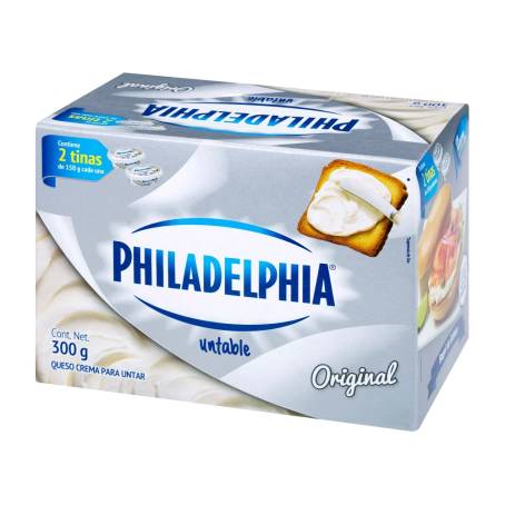 Queso Crema Philadelphia 2 pzas de 150 g c/u | Sam's Club