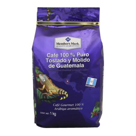 Café Puro Tostado y Molido Member's Mark de Guatemala 1 kg a precio de  socio | Sam's Club en línea