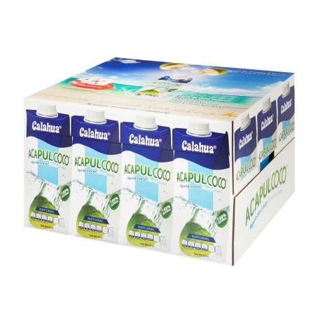 Agua de Coco Calahua 12 pzas de 500 ml | Sam's Club