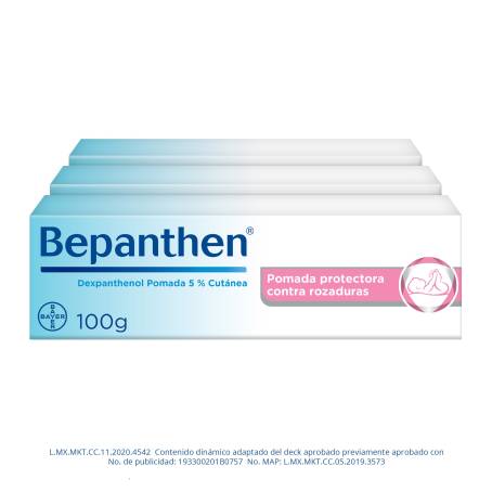 Dexpanthenol Bepanthen Pomada Protectora Contra Rozaduras 3 Pzas De 100g C U A Precio De Socio Sam S Club En Linea