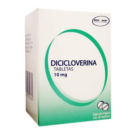 Dicicloverina 10 mg con 30 Tabletas Sam's Club