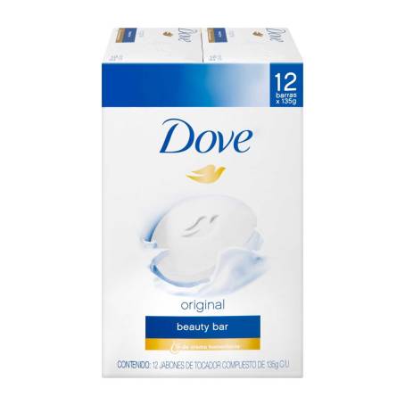 Jabón Dove Original 12 pzas de 135 g a precio de socio | Sam’s Club en