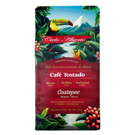 Café Tostado y Molido Cielo Abierto 1 kg | Sam's Club