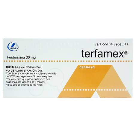 Terfamex 30 mg con 30 Cápsulas a precio de socio | Sam's Club en línea
