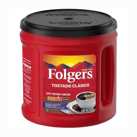 Café Tostado y Molido Folgers Clásico 876 g a precio de socio