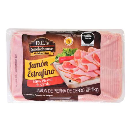 Jamón Extrafino DC´s Smokehouse 100% Pierna de Cerdo 1 kg | Sam's Club