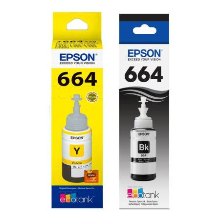 Tinta para Impresora Epson 664 Negro y Amarillo a precio de socio | Sam's  Club en línea