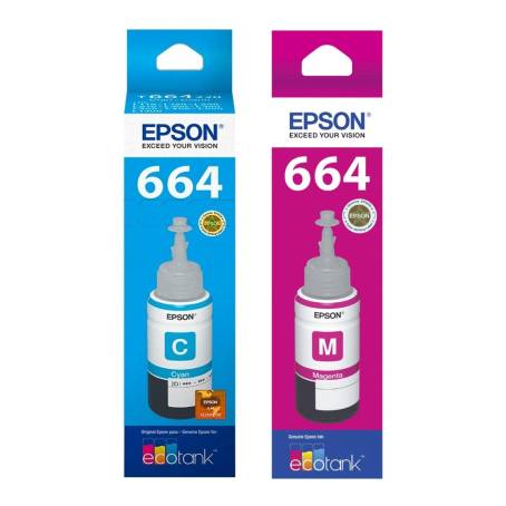 Tinta para Impresora Epson 664 Cyan y Magenta a precio de socio | Sam's  Club en línea