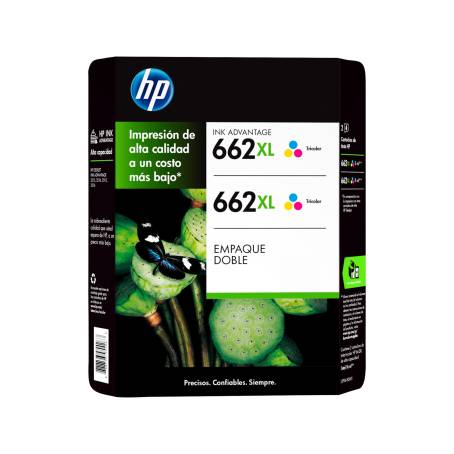 Cartucho de Tinta HP 662 XL Tricolor 2 pzas J3P36BL a precio de socio | Sam's  Club en línea