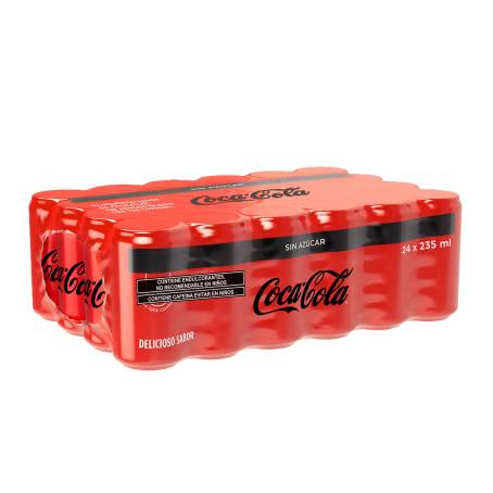 Refresco Coca Cola sin Azúcar 24 pzas de 235 ml c/u | Sam's Club