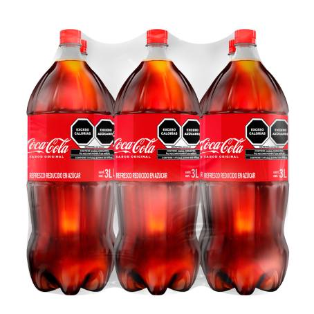 Refresco Coca Cola 6 pzas de 3 l c/u a precio de socio | Sam's Club en línea