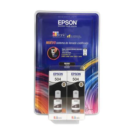 Botellas de Tinta Epson T504 Negra a precio de socio | Sam's Club en línea