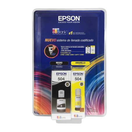 Botellas de Tinta Epson T504 Negra y Amarilla a precio de socio | Sam's Club  en línea