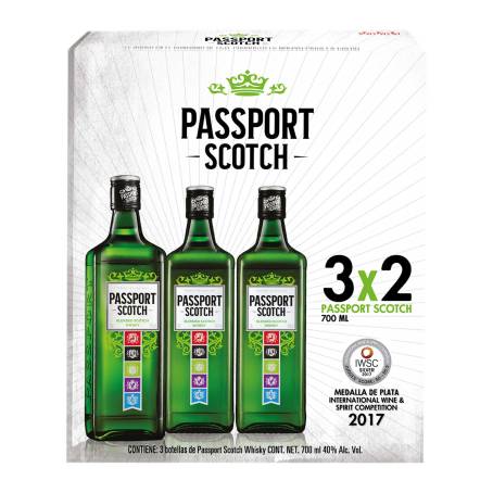 Whisky Passport Scotch 3 Botellas de 700 ml c/u a precio de socio | Sam's  Club en línea
