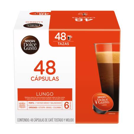 Cápsulas de Café Dolce Gusto Lungo 48 pzas a precio de socio | Sam's Club  en línea