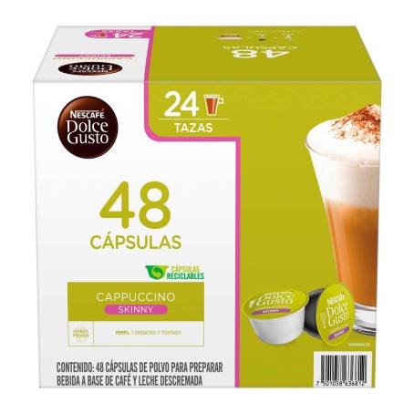 Cápsulas de Café Dolce Gusto Capuccino Skinny 48 pzas a precio de socio |  Sam's Club en línea