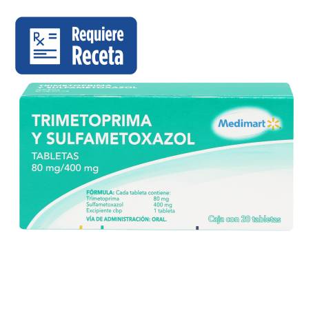 Trimetoprima y Sulfametoxazol Medimart 80 mg/400 mg con 20 Tabletas | Sam's  Club