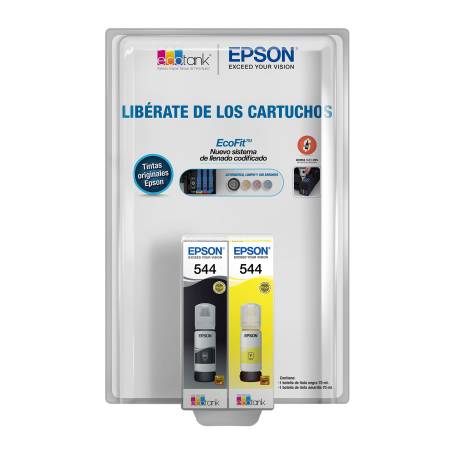 Tintas para Impresora Epson T544 Negro y Amarillo a precio de socio | Sam's  Club en línea
