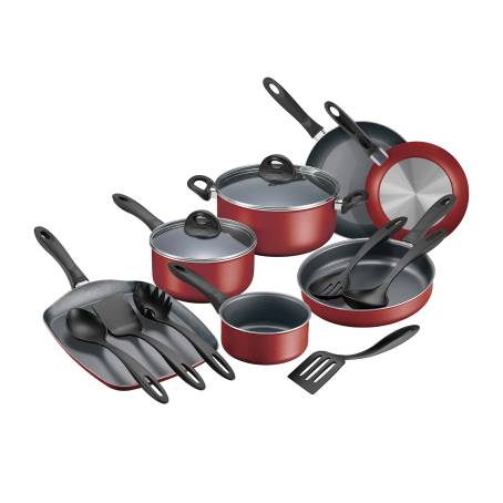 Batería de Cocina null Roja 15 pzas | Sam's Club