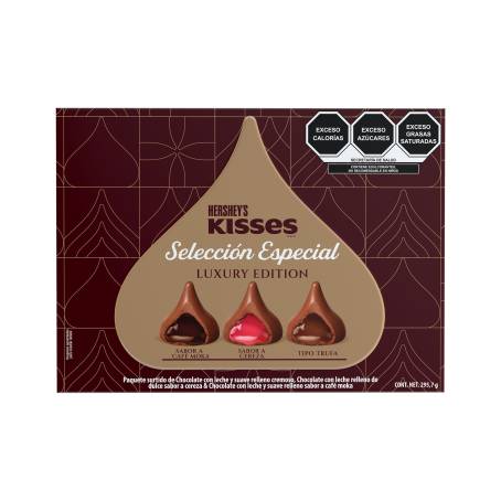 Surtido de Chocolates Hershey's Kisses Selección Especial Luxury Edition 295.7g