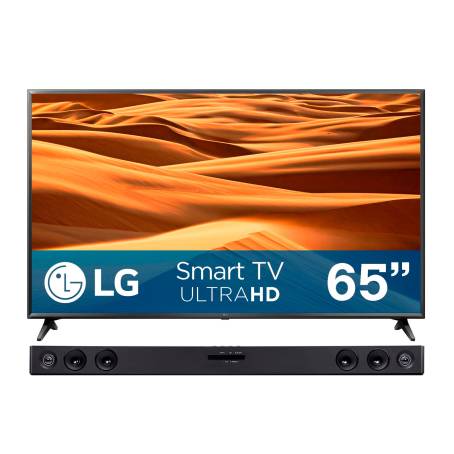 Pantalla LG 65 Pulgadas 4K Smart TV AI ThinQ con Barra de Sonido