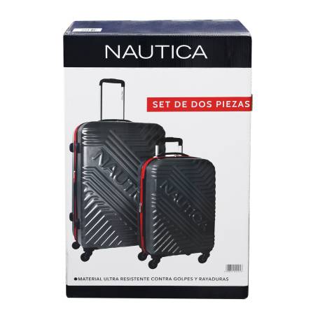 Set de Maletas Nautica Gris con Rojo 2 pzas a precio de socio | Sam's Club  en línea