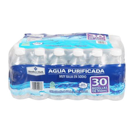 Agua Purificada Member's Mark 30 pzas de 330 ml c/u a precio de socio | Sam's  Club en línea