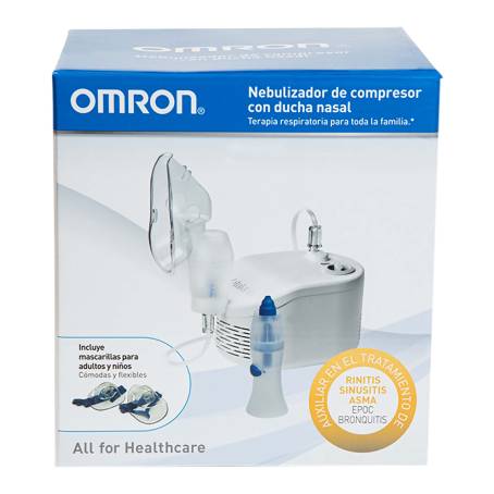 Nebulizador de Compresor Omron con Ducha Nasal Mod. NE C101N a precio de  socio