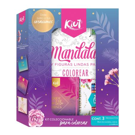 Kit de Marcadores y Block Mandalas Kiut - Tienda Norma