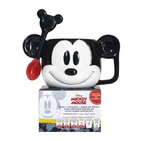 Taza Mickey Mouse 3D 1 pza + Polvo para Preparar Bebida 27 g a precio de  socio