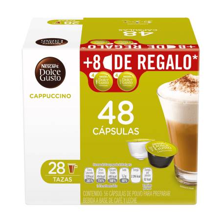 Cápsulas de Café Dolce Gusto Nescafé Cappuccino 48 pzas - Quien tiene el  mejor precio? - Nau