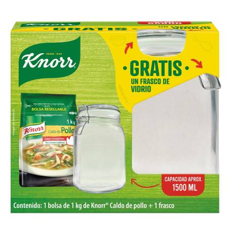 Caldo de Pollo Knorr 1 kg + 1 Frasco de Vidrio a precio de socio | Sam's  Club en línea
