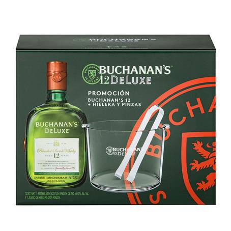 Whisky Buchanan's 12 Años 750 ml + Hielera y Pinzas | Sam's Club
