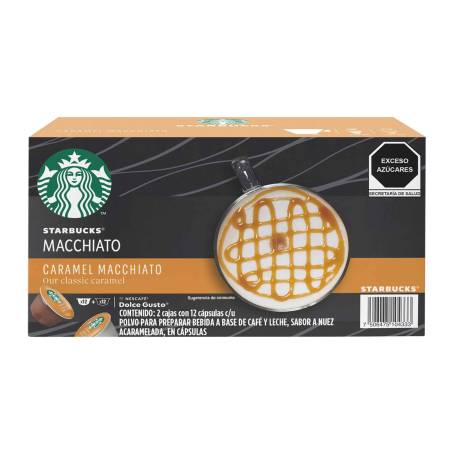 STARBUCKS - DOLCE GUSTO - Caramel Macchiato x 12 Cápsulas