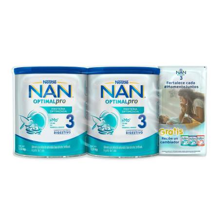 Formula Infantil NAN 1 con 2 Latas de 1.2 kg cada uno a precio de socio