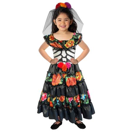 Disfraz de Catrina Scary Moments Floreada Talla 6 8 a precio de socio |  Sam's Club en línea