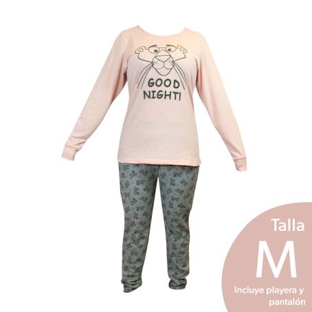 Pijama Dama Pantera Rosa Talla M 2 pzas | Sam's Club
