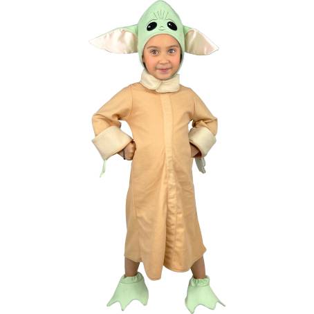 Disfraz Botarga Grogu Baby Yoda Túnica Para Niño Mod 4