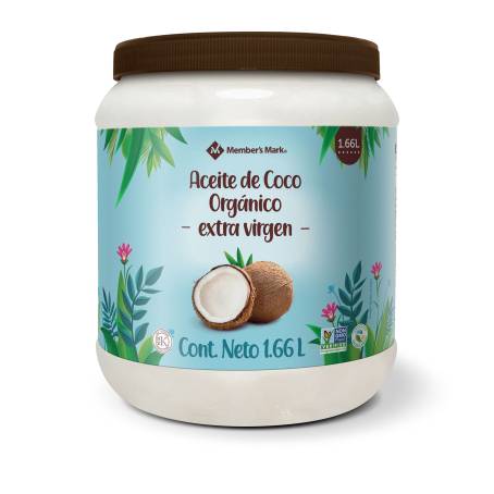 Aceite de coco orgánico virgen sin refinar Kirkland 2,48 kg
