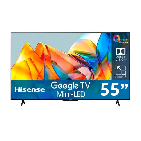 Pantalla Hisense 55 Pulgadas Mini LED 4K Google TV 55U6K a precio