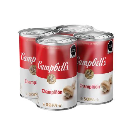 Crema de Champiñones Campbell's 4 pzas de 735g a precio de socio | Sam's  Club en línea