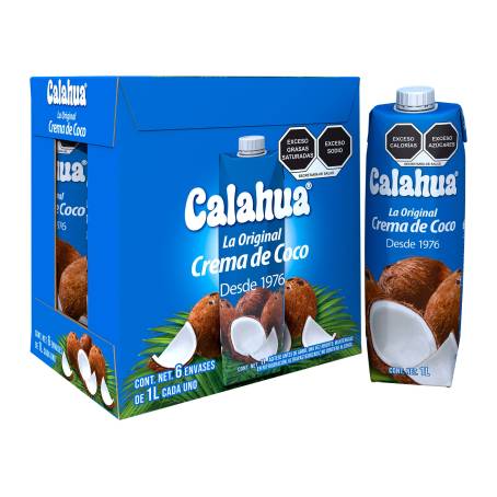 Crema de Coco Calahua 6 Pack de 1 L c/u a precio de socio | Sam's Club en  línea
